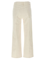 Mother Denim White Cotton High-Waisted Jean