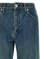 Jil Sander Blue Cotton Slim Fit Jeans