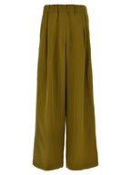 Dries Van Noten Bicolor Wool Casual Pants