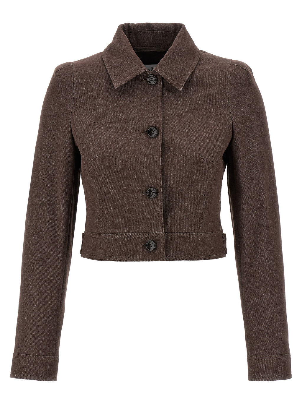 Brown Cotton Blazer