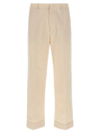Valentino Garavani Beige Cotton Casual Pants