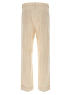 Valentino Garavani Beige Cotton Casual Pants