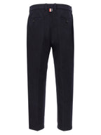 Thom Browne Blue Cotton Casual Pants