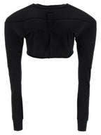 Rick Owens Black Cotton Cardigan