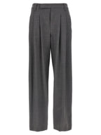 Brunello Cucinelli Gray Virgin Wool Casual Pants