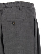 Brunello Cucinelli Gray Virgin Wool Casual Pants