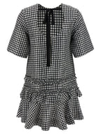 Bicolor Polyester Short Dress