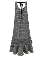Ganni Black Polyester Midi Dress