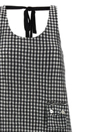Ganni Black Polyester Midi Dress