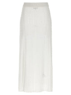 Ganni White Polyamide Mini Skirt