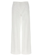 L'Agence White Cotton High-Waisted Jean