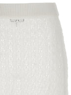 Ganni White Polyamide Mini Skirt