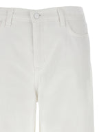 L'Agence White Cotton High-Waisted Jean