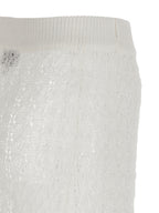 Ganni White Polyamide Mini Skirt