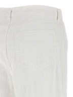 L'Agence White Cotton High-Waisted Jean