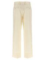 Brioni White Wool Dress Pants