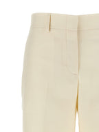 Brioni White Wool Dress Pants