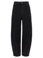 Self-Portrait Black Cotton High-Waisted Jean