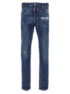 Dsquared² Blue Cotton Slim Fit Jeans