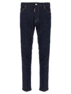 Dsquared² Blue Cotton Slim Fit Jeans