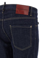 Dsquared² Blue Cotton Slim Fit Jeans