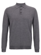 ZANONE Gray Virgin Wool Polo Shirt