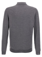 ZANONE Gray Virgin Wool Polo Shirt