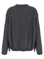 Ganni Gray Wool Cardigan