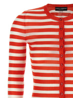 Dolce & Gabbana Orange Viscose Cardigan