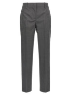 Ermanno Scervino Gray Virgin Wool Dress Pants