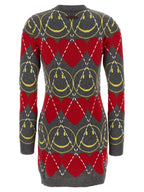 Moschino Multicolor Wool Short Dress