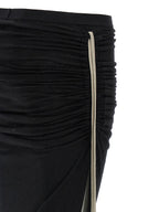 Rick Owens Black Wool Mini Skirt