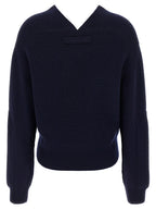 Victoria Beckham Blue Wool Cardigan