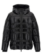 Dsquared² Black Polyamide Full-Length Jacket