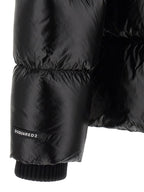 Dsquared² Black Polyamide Full-Length Jacket