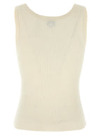 Kenzo White Viscose Sleeveles T-Shirt