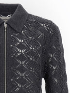 Jil Sander Gray Virgin Wool Cardigan