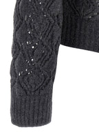 Jil Sander Gray Virgin Wool Cardigan