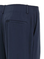 Theory Blue Polyester Casual Pants