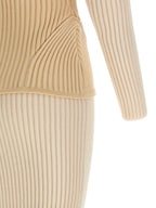 Jean Paul Gaultier Beige Merino Wool Long Dress