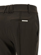The Attico Brown Virgin Wool Flared Pants