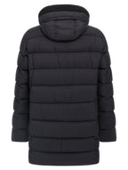 Herno Black Polyamide Coat