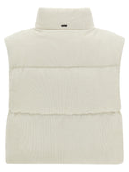 Herno White Viscose Sleeveless Jacket