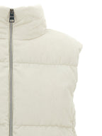 Herno White Viscose Sleeveless Jacket