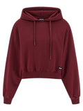 ROTATE BIRGER CHRISTENSEN Bordeaux Cotton Hoodie