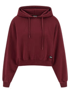 ROTATE BIRGER CHRISTENSEN Bordeaux Cotton Hoodie