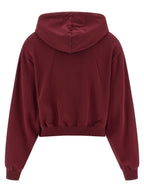 ROTATE BIRGER CHRISTENSEN Bordeaux Cotton Hoodie