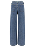 Theory Blue Cotton High-Waisted Jean