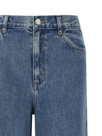 Theory Blue Cotton High-Waisted Jean