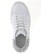 Jimmy Choo Silver Leather Chunky Sneakers